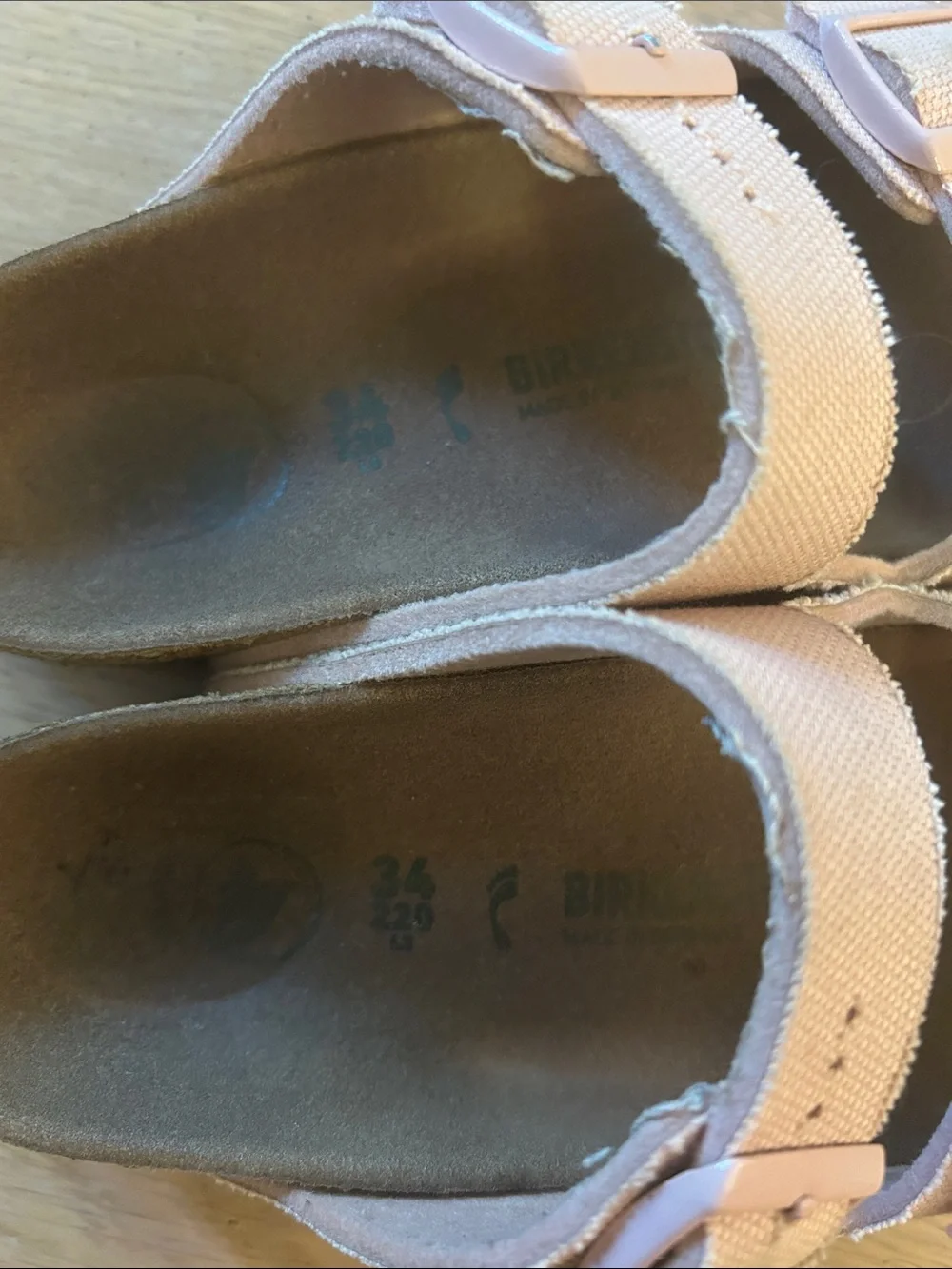 Birkenstock Kids Light Pink Double Strap Sandals